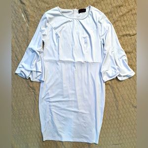 NWOT Hannah Nikole White Bell-Sleeve Dress